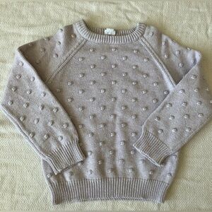 Jamie Kay dotty knit jumper sweater purple 100% cotton 3T